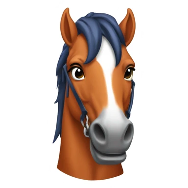 Denver broncos horse mascot  sticker