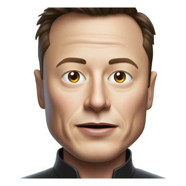 Elon musk as a alien sticker