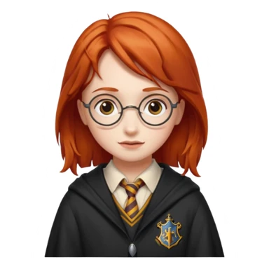 Red headed girl dressed as Harry Potter  sticker