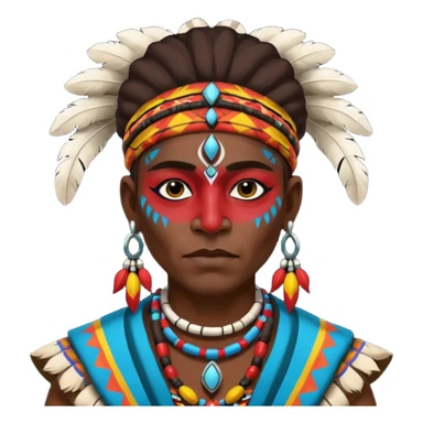 A tribal shaman sticker