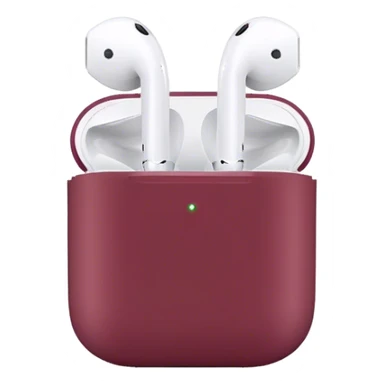 AirPods burgundy color sticker
