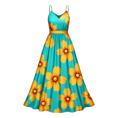 Floral maxi dress  sticker