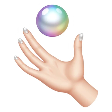 Grasping pearls  sticker