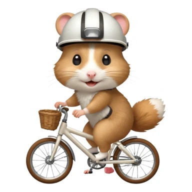 hamster cyclist sticker