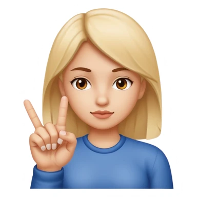 Girl with middle finger sticker
