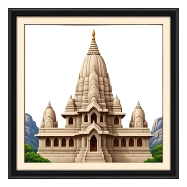 a girnar ji temple situated in india  sticker