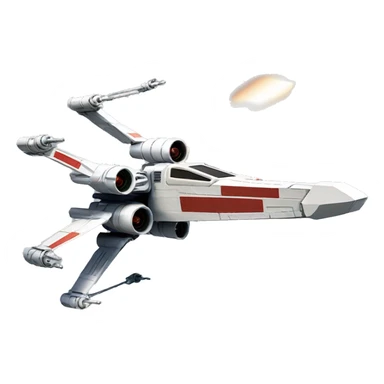 x-wing firing lasers sticker