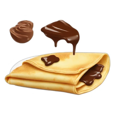 French crêpe with nutella sticker