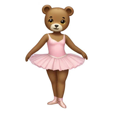 Un oso con un vestido de ballet sticker