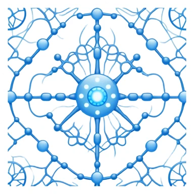 neural network pattern representing artificial intelligence sticker