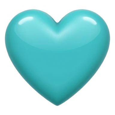 A Turquoise hart sticker