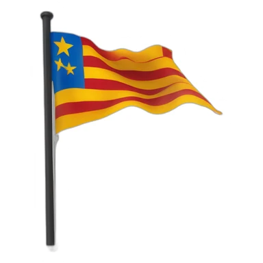 Bandera catalana, format icona horitzontal sticker