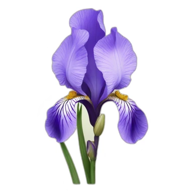 iris flora in anemone sticker