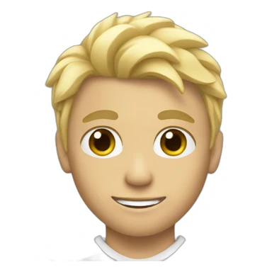Blonde boy soccer player sticker