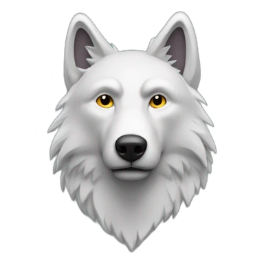 un loup avec taches viollettes sticker