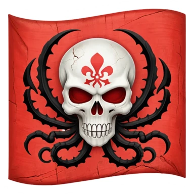 Can you generate me a emoji flag of the fictional world war two team hydra from Captain America? Can you make it the exact logo from the movie? sticker