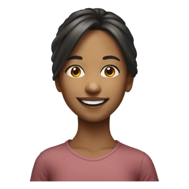 realistic portrait of girl smiling sticker