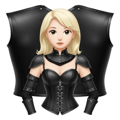 leather armor corset simple top sticker