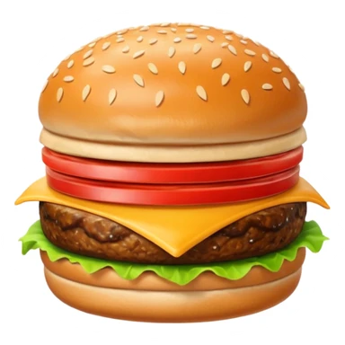 emoji for food like burger sticker