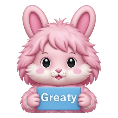 mymelody with sign that says great work sticker