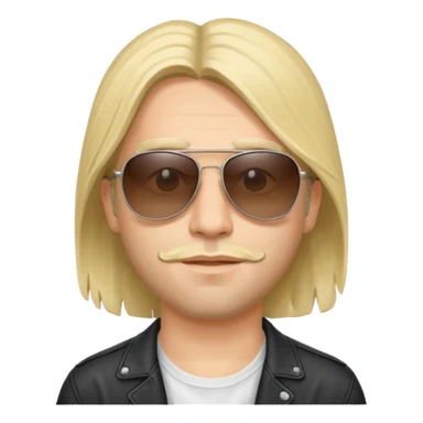 Nirvana member wearing sun glasses sticker