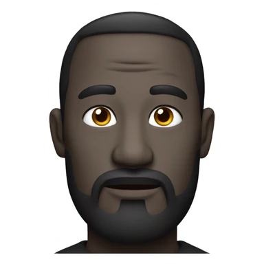 Homme noir avec un gros ventre  sticker