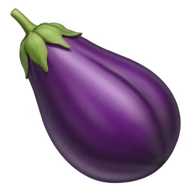 eggplant with big defined veins  sticker