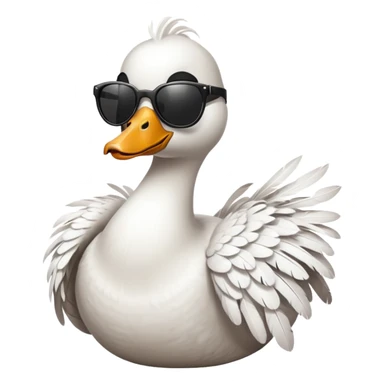 Goose wearing sunglasses sticker
