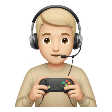 Homme qui joue à la console sticker