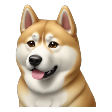 dog japanese akita inu sticker