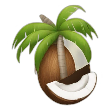 coconut emoji smile sticker