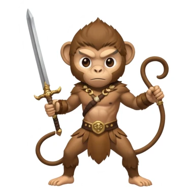 fire water air earth combine monkey warior  sticker