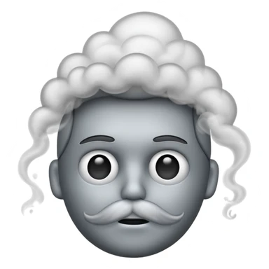 Smoky head emoji sticker