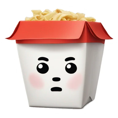 sad Chinese takeout  sticker