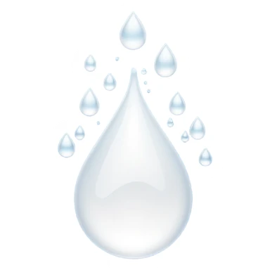 multiple White liquid droplets shooting sideways sticker