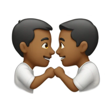 Two nouses touch each other sticker