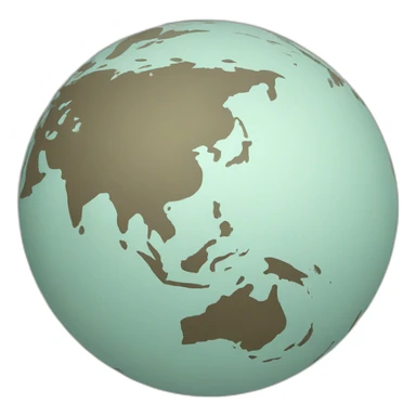 globe south east asia sticker