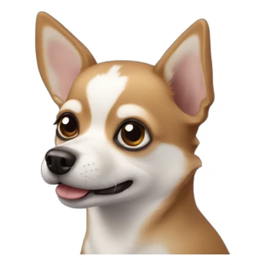 Chihuahua that looks like a husky sticker
