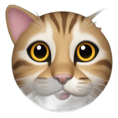 cat giant cilinder sticker