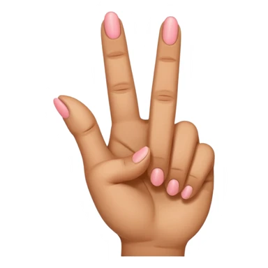 hand korean finger heart emoji that has the middle finger sticking out sticker