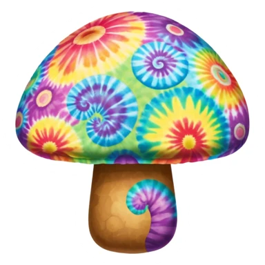 Tie dye mushroom sticker