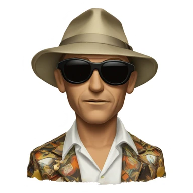 Raoul Duke Fear And Loathing In Las Vegas sticker