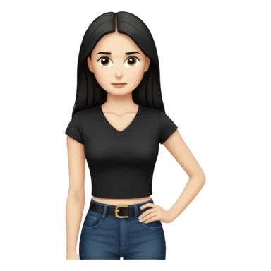 Demi Moore serious up to the waist sticker