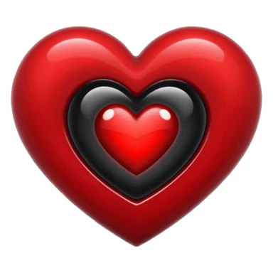  heart with a black hole sticker