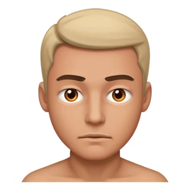 realistic male portrait gaze sticker