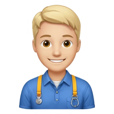 Employee with Lanyards sticker