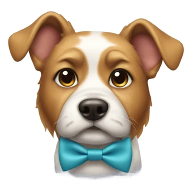 Dog with a bow tie  sticker