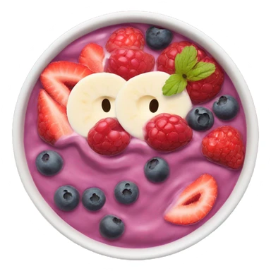 Berry smoothie bowl sticker