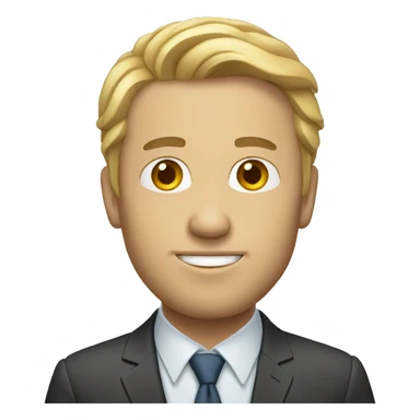 white man crop investor sticker