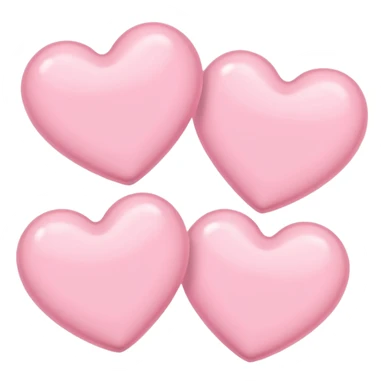Light pink hearts sticker